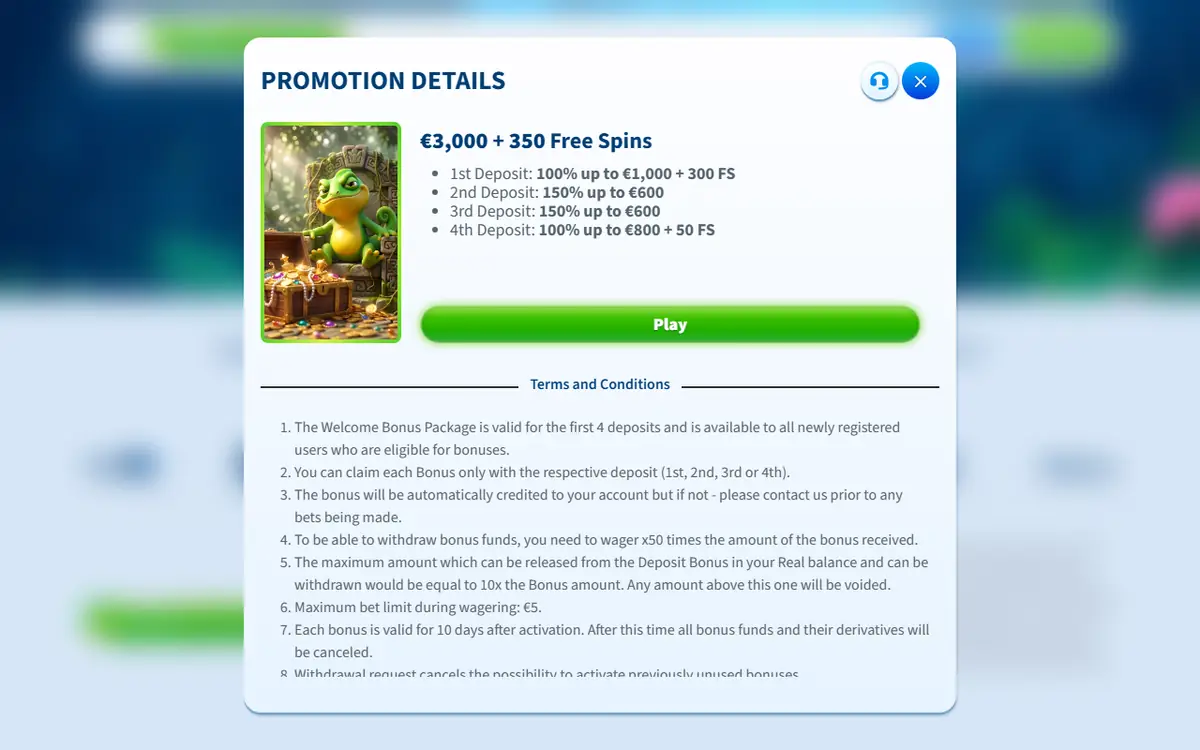 Promotiepagina van Kazeeno, screenshot van 19 september 2026